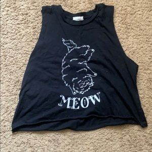 Brandy Melville John Galt Meow Cat Tank